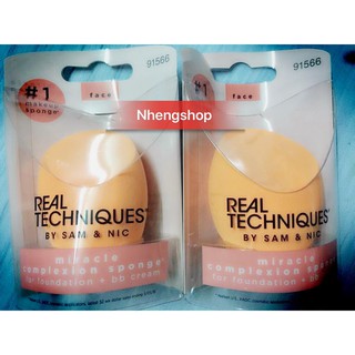 [Tách/nguyên] MÚT TÁN NỀN REAL TECHNIQUES MIRACLE COMPLEXION SPONGE