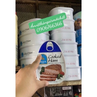 [HỘP LỚN Date Tháng 10/2027]Thịt Hộp Giăm Bông Cooked Ham Bristol 454g của Mỹ