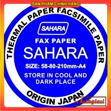 Cuộn giấy in nhiệt K57 Sahara Store in cool and Dark place 80mm x 50m dày xịn