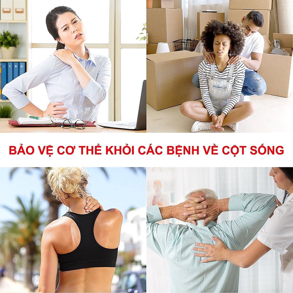 Đai Gù Cao Cấp đeo chống gù lưng, còng lưng cho Tất Cả Mọi người giảm đau lưng cột sống