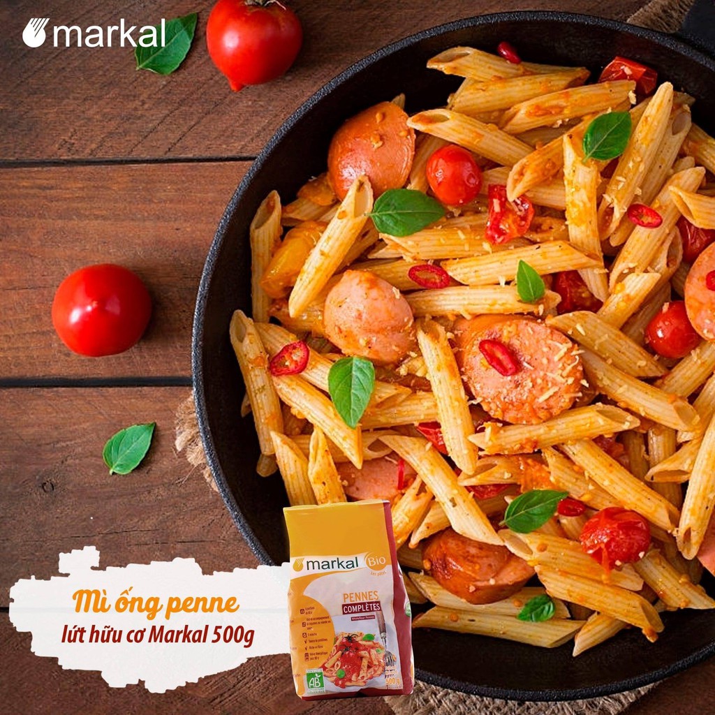 Mì nui ống penne hữu cơ Markal 400g NK Pháp