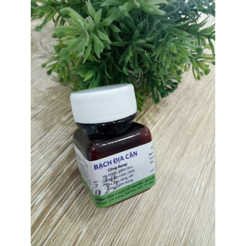 Viên Bạch Địa Căn – cho cảm cúm, sốt,đau nhức đầu,đau răng,sốt nóng,viêm họng sản phẩm của viện YHCT Bộ Công An