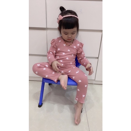 Sét bộ tăm lạnh dài tay cho bé gái