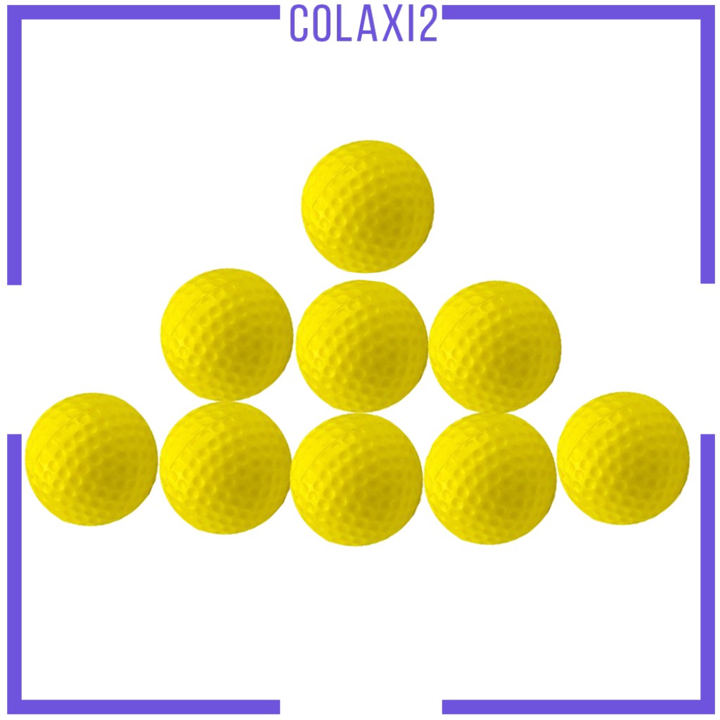 Set of 10 Golf Practice Ball Outdoor Sports PU 1.65inch for Training Aid