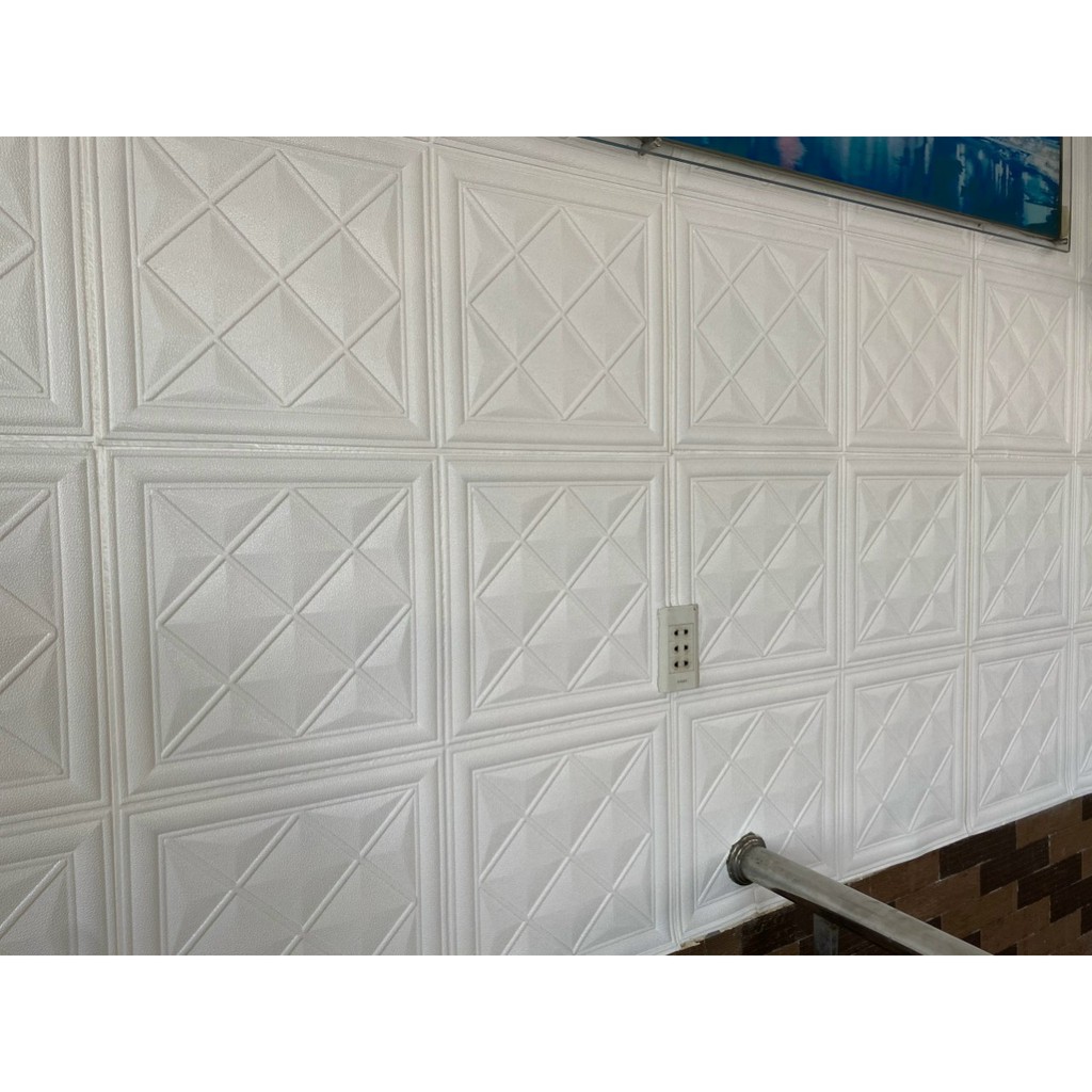 xốp dán tường gia da vân cổ điển p8 cao cấp khổ 70*70 cm phong cách châu âu hàng nhập khẩu | BigBuy360 - bigbuy360.vn