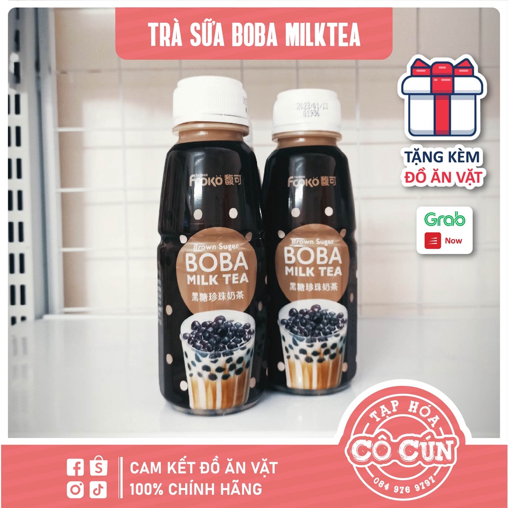 Trà sữa trân châu đen BOBA MILKTEA Đài Loan