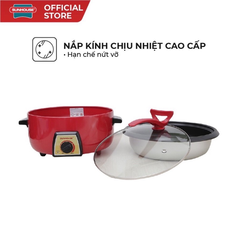 Nồi Lẩu điện SUNHOUSE SHD4520 - Hàng Chính Hãng Sunhouse Bảo hành 12t