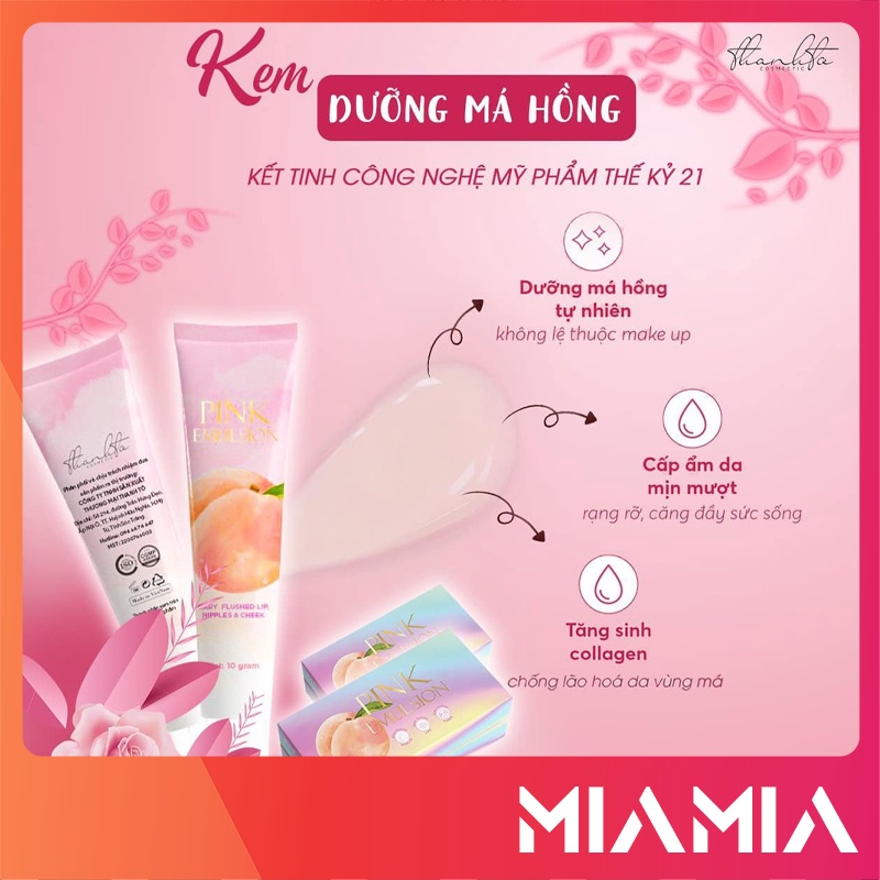 Kem Dưỡng Má Hồng Thanh Tô Pink Emulsion Chính Hãng