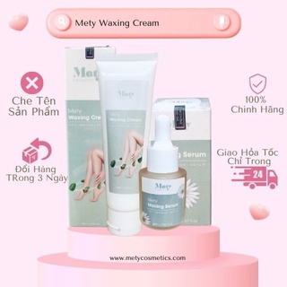 (Chính_Hãng) Combo Kem Tẩy Lông Mety waxing cream triệt sạch bất chấp mọi loại lông vĩnh viễn nhanh gọn chỉ 5 phút
