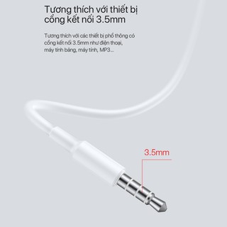 Tai Nghe Nhét Tai ROBOT RE601 Âm Thanh Sắc Nét - Nghe Nhạc Đàm Thoại - Cổng 3.5mm