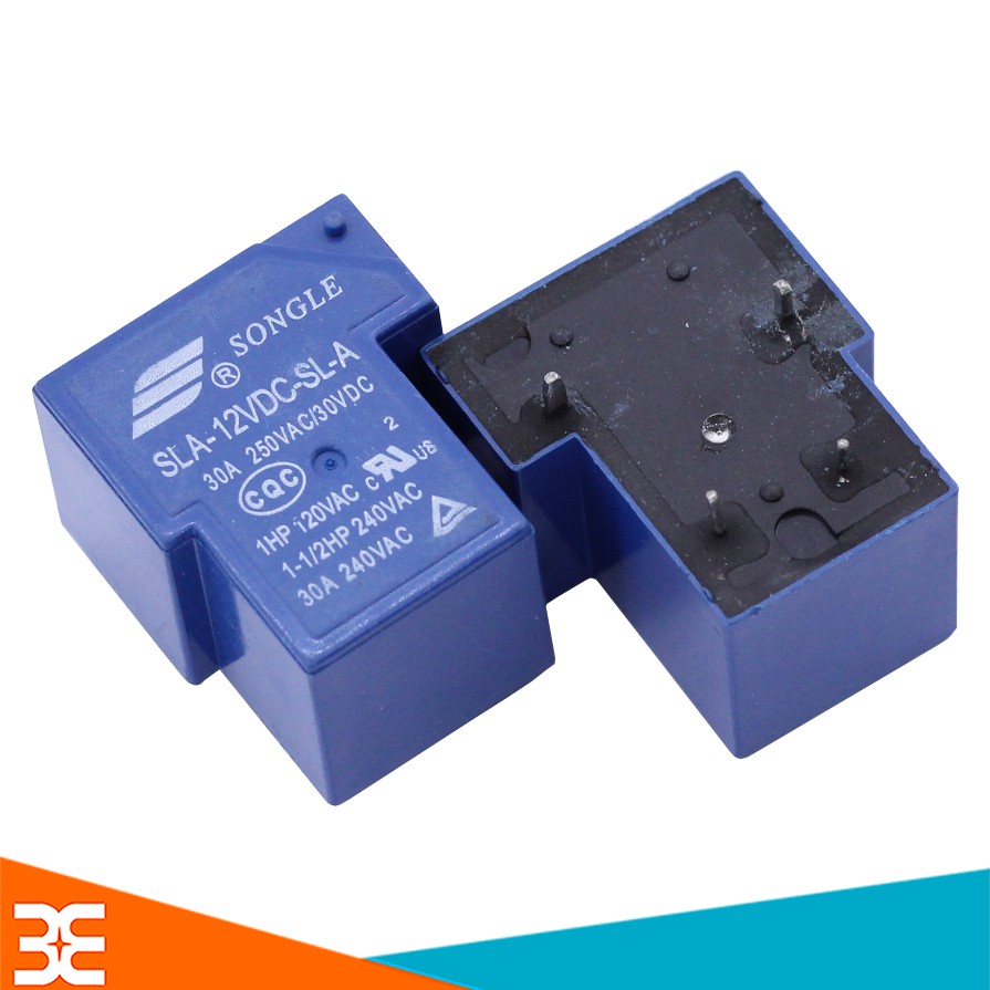 Relay Songle SLA 30A - 12V 6 Chân Màu Xanh