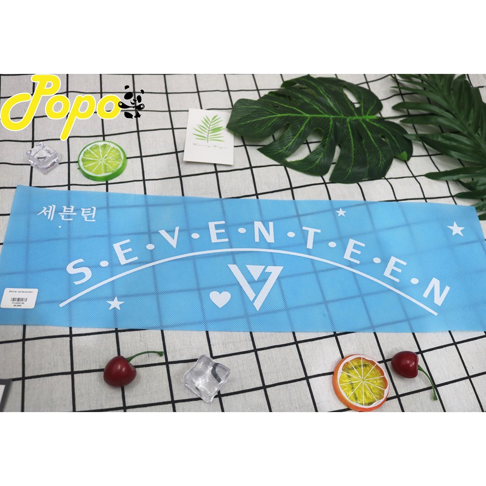 Banner cổ vũ Seventeen