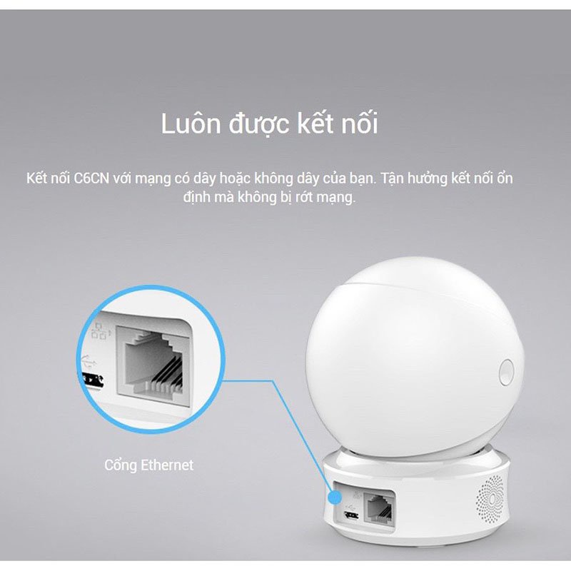 Camera Wifi EZVIZ TY2 1080P  Đàm Thoại 2 Chiều,Quay Quét 360 Độ Thông Minh , Hình ảnh Full HD - BẢO HÀNH 24 TH | BigBuy360 - bigbuy360.vn