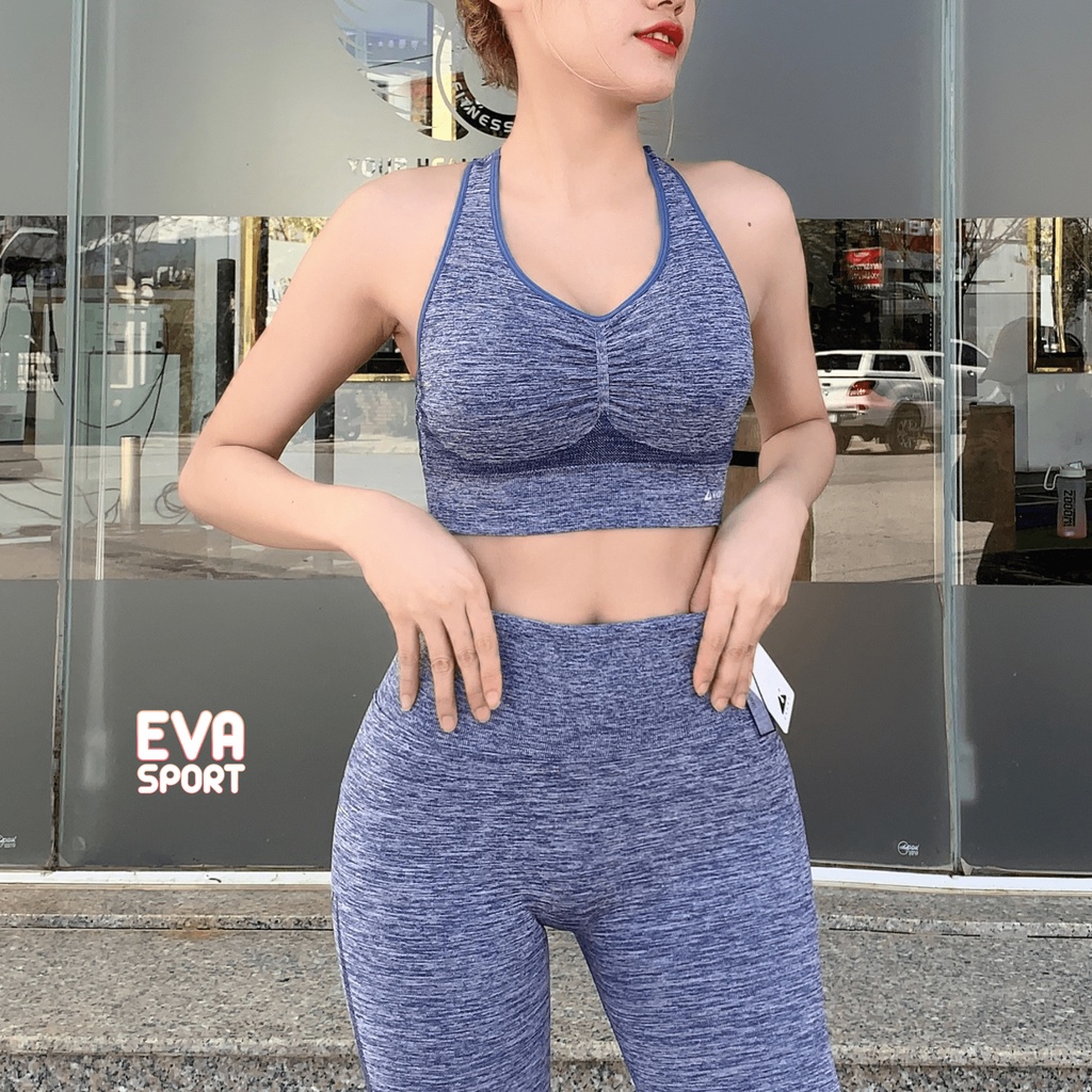 Bra Tập Gym Nữ, Áo Lót Tập Gym Yoga Aerobic Dệt Kim NAQIYABEI Tôn Dáng Evasport