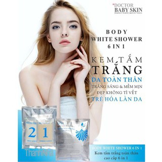Kem Tắm Trắng Toàn Thân Cao Cấp 6 in 1 Body White Shower 6 In 1 Doctor Baby Skin