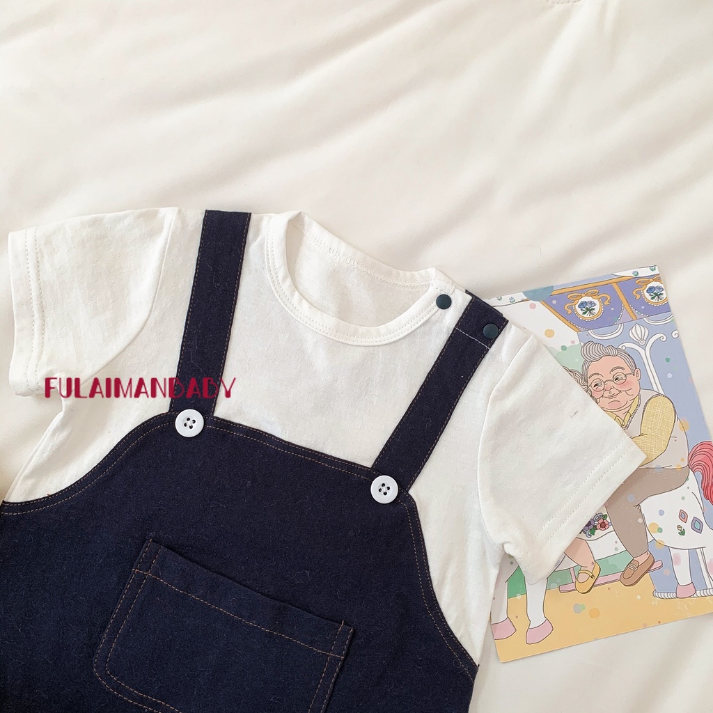 Bộ Áo Liền Quần In Hoạt Hình One Piece Cho Bé Trai