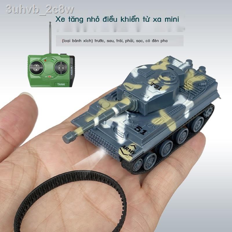 ❄ ✱ (Date mới)⊕﹍Track-mini siêu nhỏ điều khiển từ xa xe tăng hổ địa hình mô quân sự đồ chơi có thể sạc lại