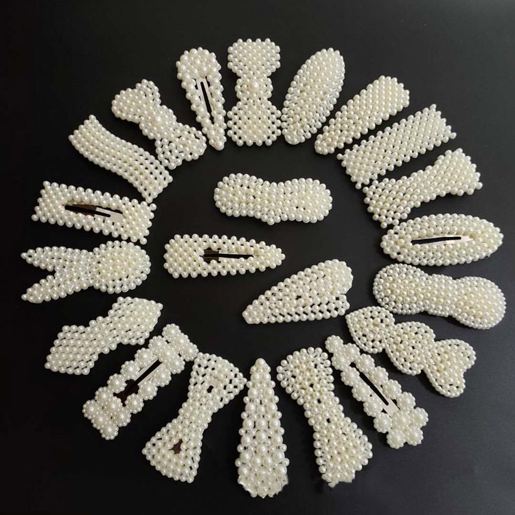 Kẹp Tóc Đính Hạt Ngọc Trai Thời Trang Cho Nữ