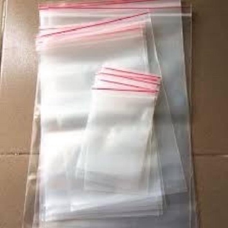 500G Túi zip trong viền đỏ (Zipper)