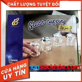 Ống giác hơi thủy tinh 12 cốc - giác hơi dùng lửa