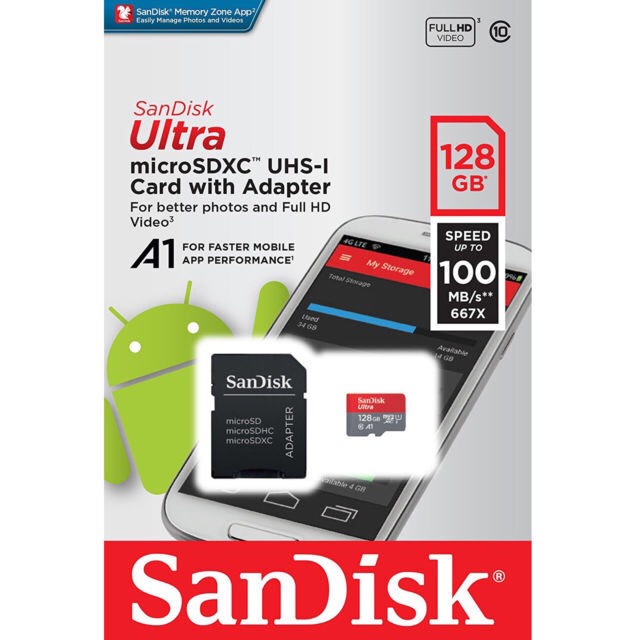 Thẻ nhớ SD Sandisk 128GB 64GB 32GB 16GB Ultra upto 170MB/s