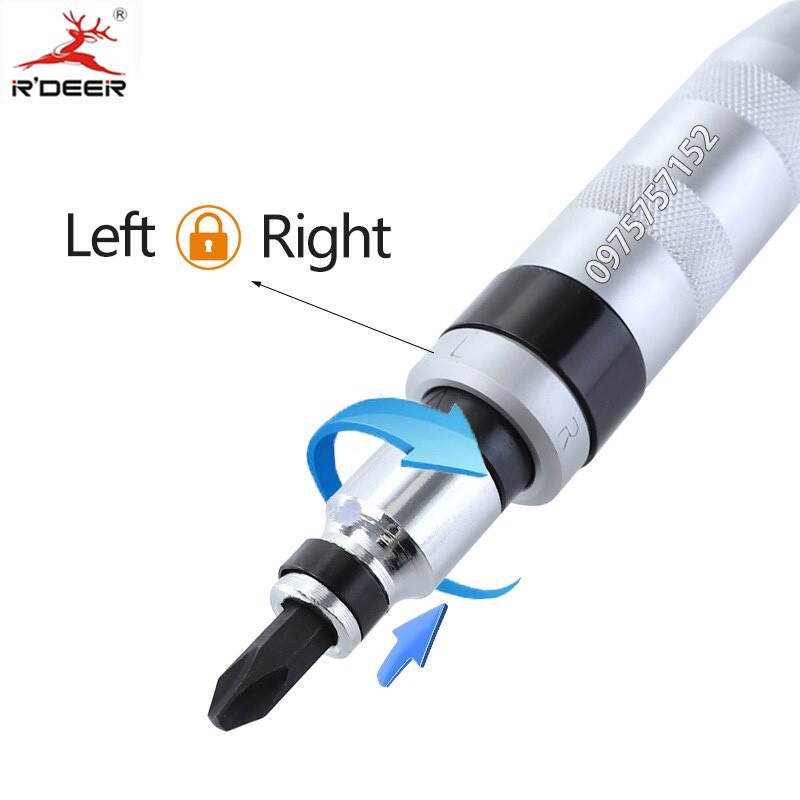 Bộ tô vít đóng 7 chi tiết cao cấp R’DEER, bộ tua vít đóng tự xoay đảo chiều, siêu bền, vít cứng đầu chỉ là chuyện nhỏ