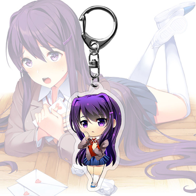 Móc Khóa Nhựa Acrylic Hóa Trang Nhân Vật Sayori Yuri Natsuki Monika