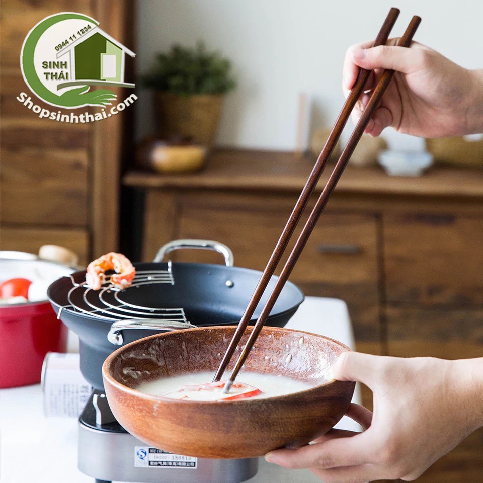 Đũa bếp gổ dừa - đũa dài xào nấu - dài 39cm -