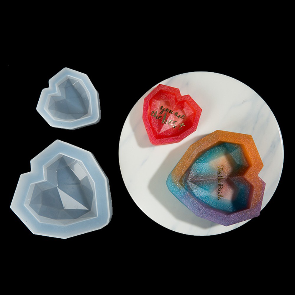 Khuôn silicon làm bánh tạo hình trái tim dễ thương