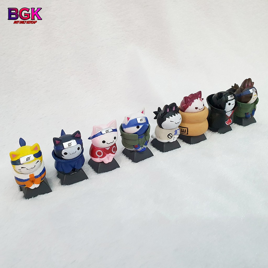 Keycap lẻ hình Mèo Cosplay Naruto siêu dễ thương độc lạ ( Keycap Artisan )