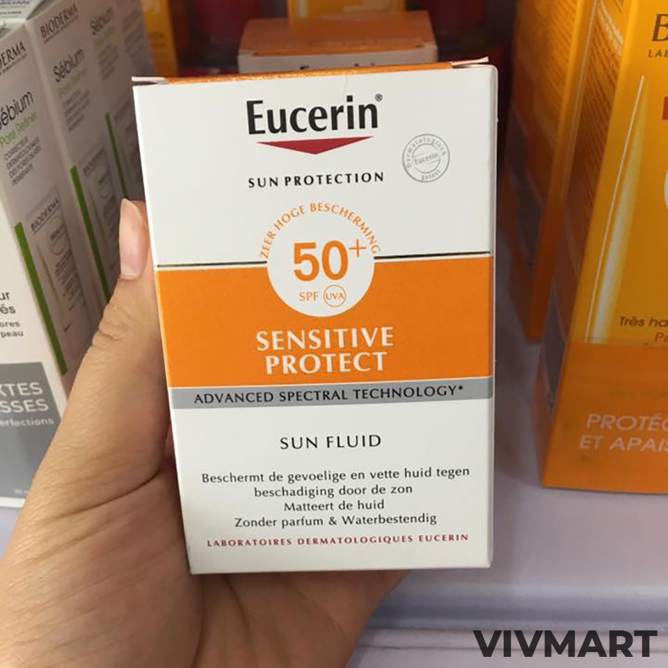 ✅ Kem chống nắng Eucerin Sun Fluid SPF 50+ 50ml