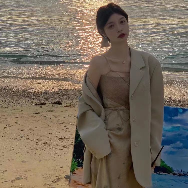 Đầm Hai Dây Dáng Dài In Hoa Thời Trang Mùa Hè Hàng Mới Dành Cho Bạn Nữ 2022