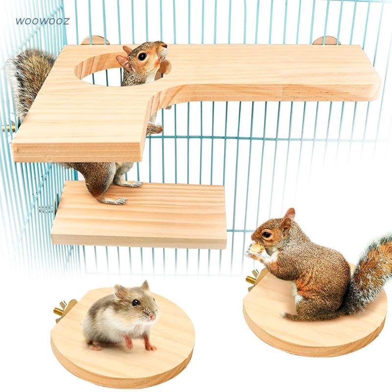 Set 5 Khung Gỗ Hình Chữ L Cho Sóc Chuột Hamster
