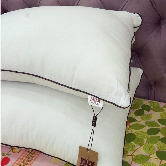 Cặp ruột gối đầu muji ép hơi vỏ cotton dày - Hàng Đẹp (Size 45cm x 65cm)