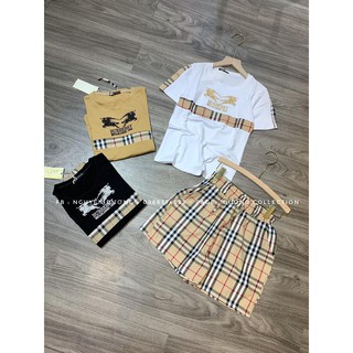 BỘ ĐÙI KẺ PHA BURBERRY < KÈM ẢNH THÂT>