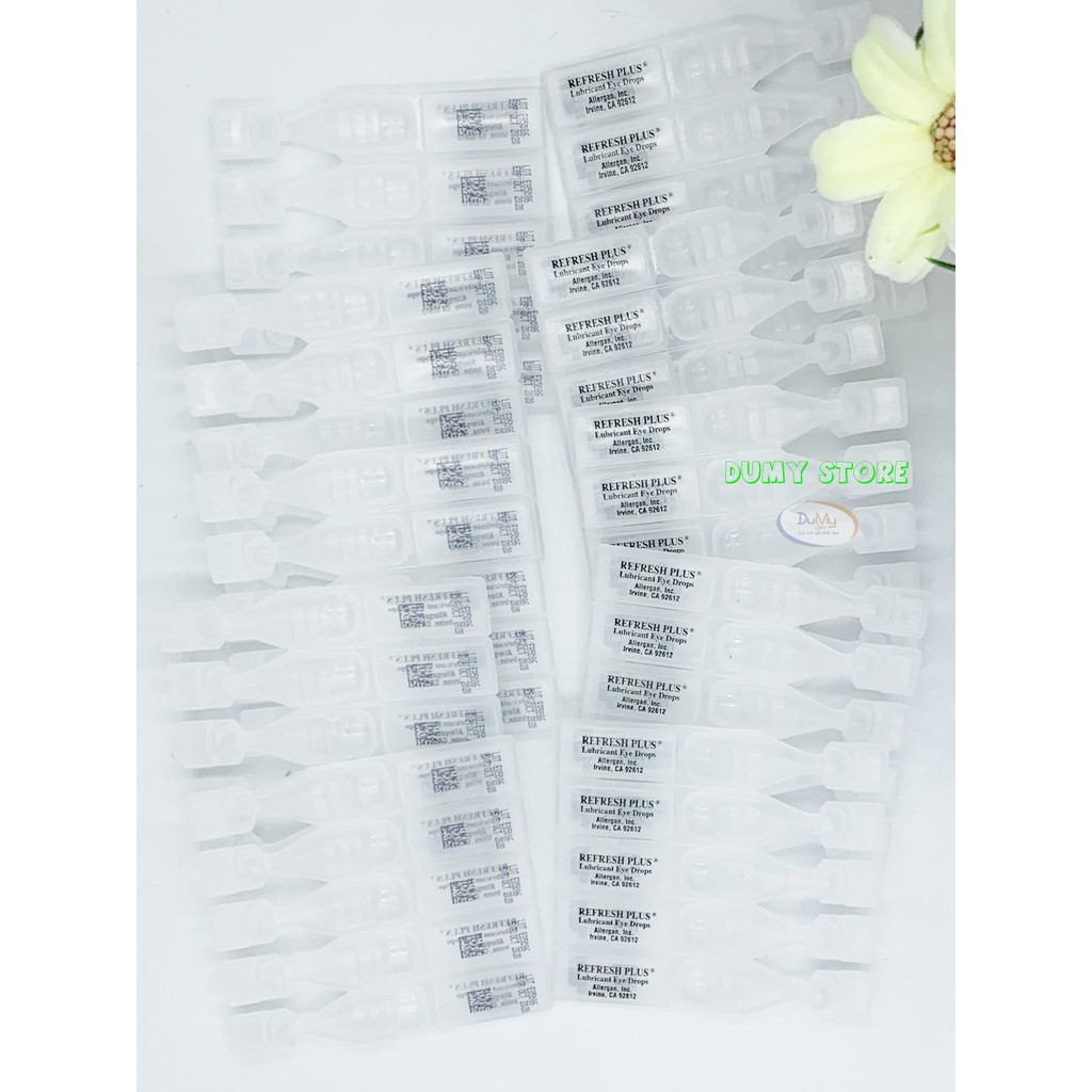 Nước nhỏ mắt nhân tạo Refesh Plus 100 Vials chuẩn Mỹ