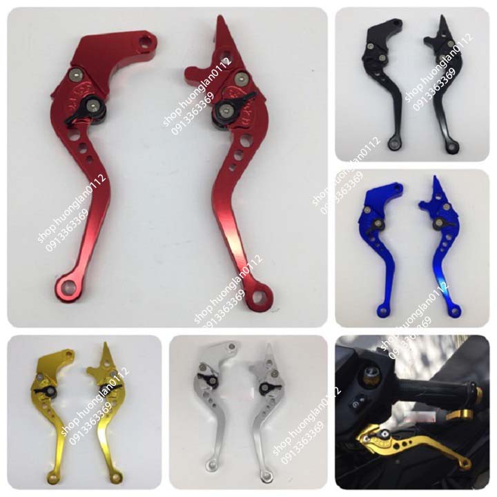 Bộ tay phanh tay côn xe máy 6 số cao cấp AIR BLADE,  EXCITER , WINNER 150, Mio