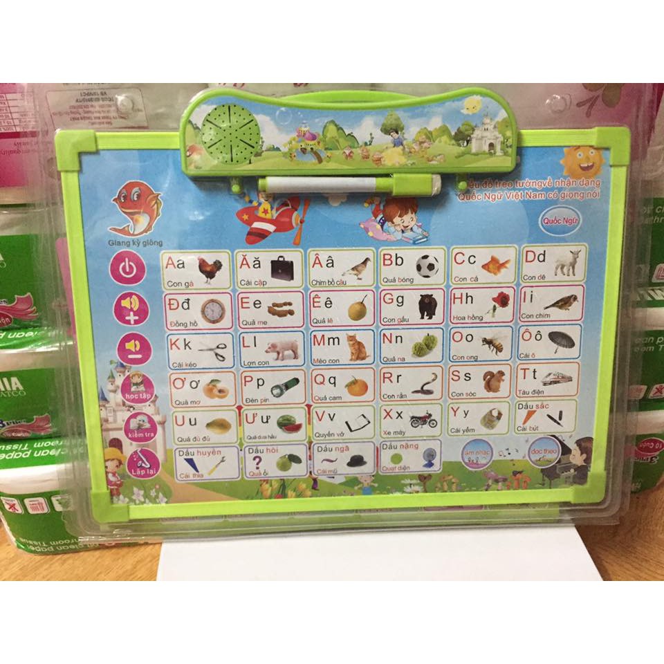 Bảng đọc chữ cái nhận dạng giọng nói, phát tiếng đa năng Anh - Gutykids