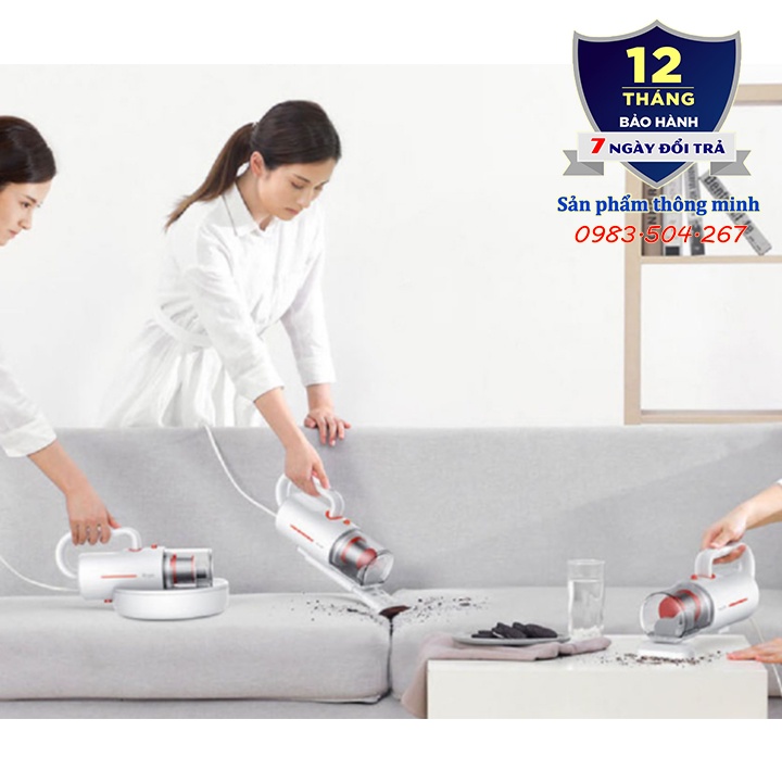 Máy hút bụi Gối Nệm Ga giường Thảm Sofa cầm tay mini Xiaomi Deerma CM1300/CM1900-Hút sạch bụi mịn-Khử khuẩn bằng tia UV