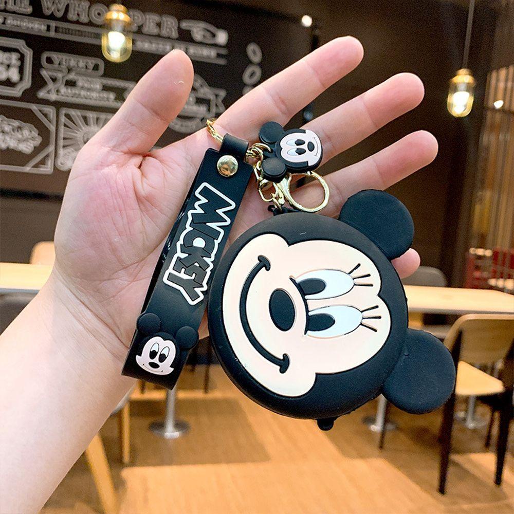 LILYES Ví Đựng Tiền Xu / Chìa Khóa / Dây Cáp Dữ Liệu Mini Bằng Silicon Hình Mickey / Totoro Dễ Thương Cho Cặp Đôi