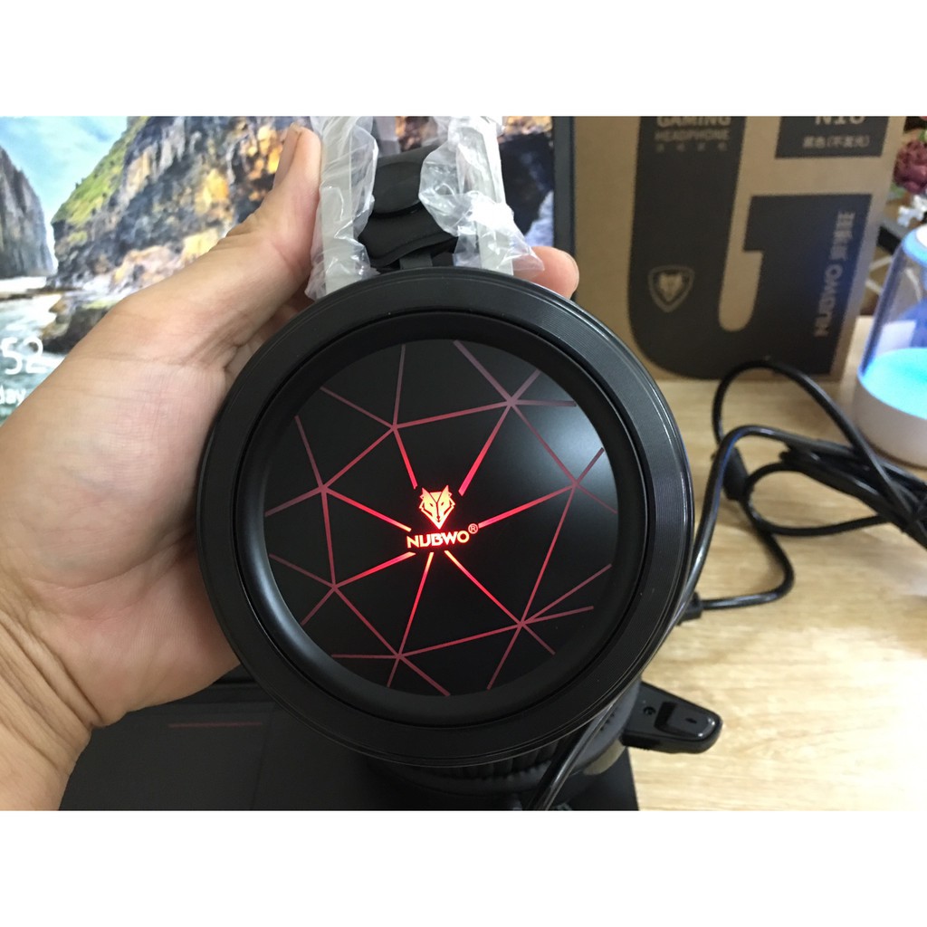 Tai nghe máy tính chụp tai Nubwo N1 dành cho máy tính, chơi Game, nghe nhạc có MIC. LED RGB - chính hãng bảo hành 1 năm