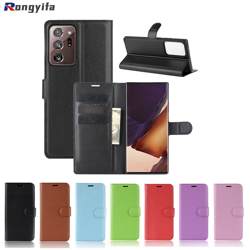 Bao da điện thoại có ngăn đựng thẻ dạng nắp lật cho Samsung Galaxy Note 20 Ultra M31S M31 M01 A01 Core