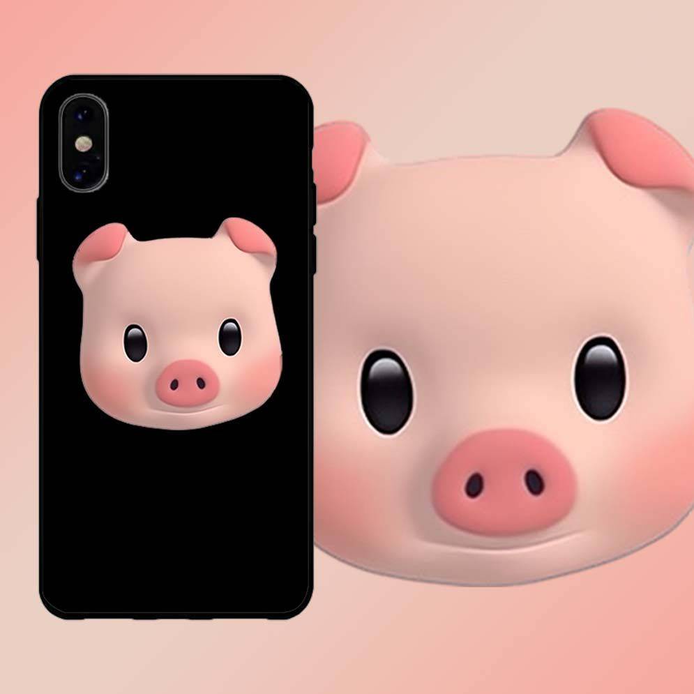 Dễ thương lợn ốp lưng điện thoại, iPhone cô gái, trường hợp phim hoạt hình mềm