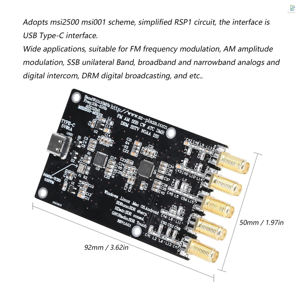 Mạch Thu Tín Hiệu Radio Msi2500 Msi001 10kHz-1GHz