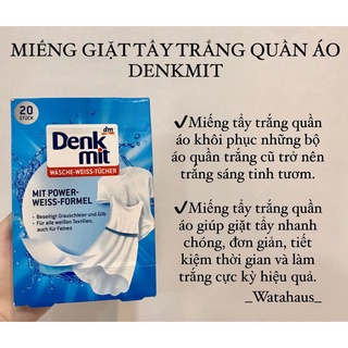 MIẾNG TẨY TRẮNG QUẦN ÁO DENKMIT( ĐỨC)