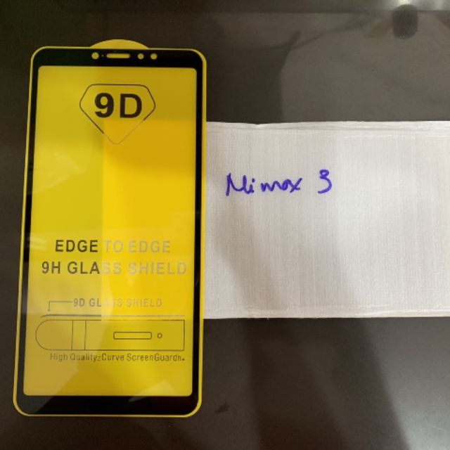 Kính Cường Lực Full Màn 5D Dành Cho xiaomi mi max 3