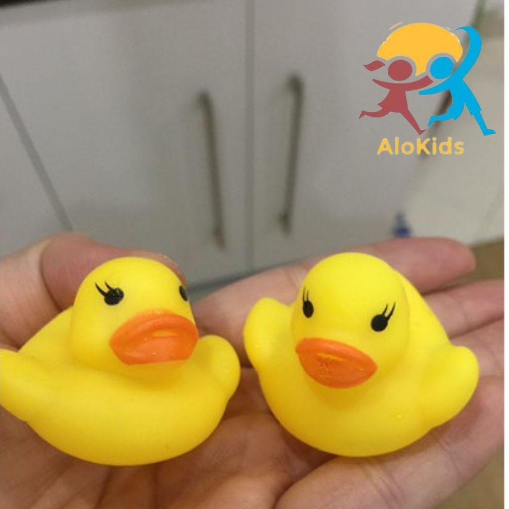 Vịt Vàng Thả Bồn Tắm Alokids Đồ Chơi Con Vịt Nhà Tắm Bấm Kêu Chúp Chíp Xinh Xắn Dành Cho Bé