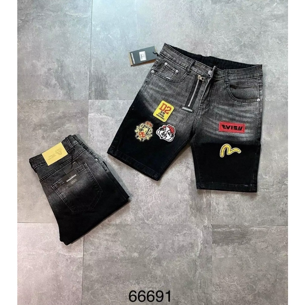Quần short jean nam hot trend EVISU mới nhất năm 2022