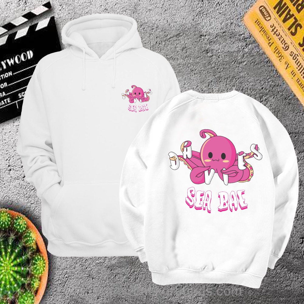 Áo hoodie sweater nỉ sea bae bạch tuộc form rộng unisex freeship toàn quốc M148 | BigBuy360 - bigbuy360.vn