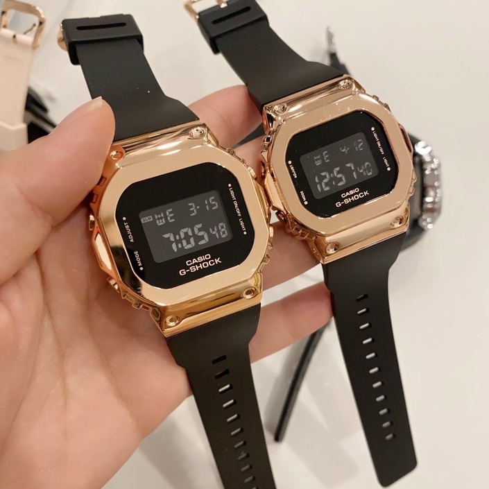 Đồng hồ nam, đồng hồ nữ G.Uni411 dáng Vuông 2 size khác nhau, điện tử full chức năng | BigBuy360 - bigbuy360.vn